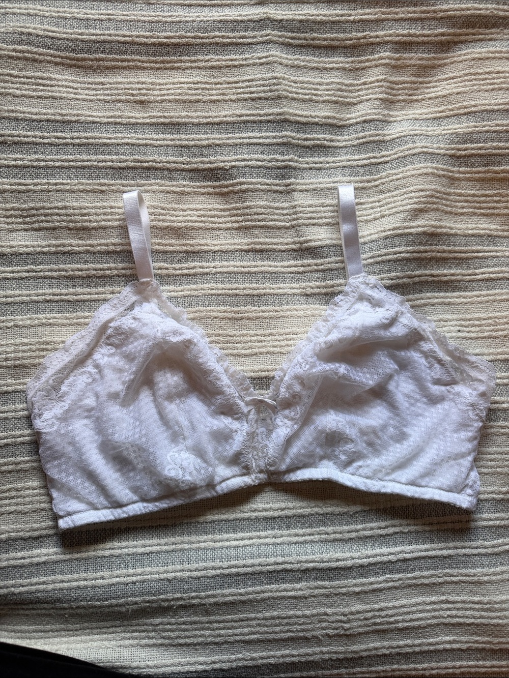 Everyday White Lace Bralette